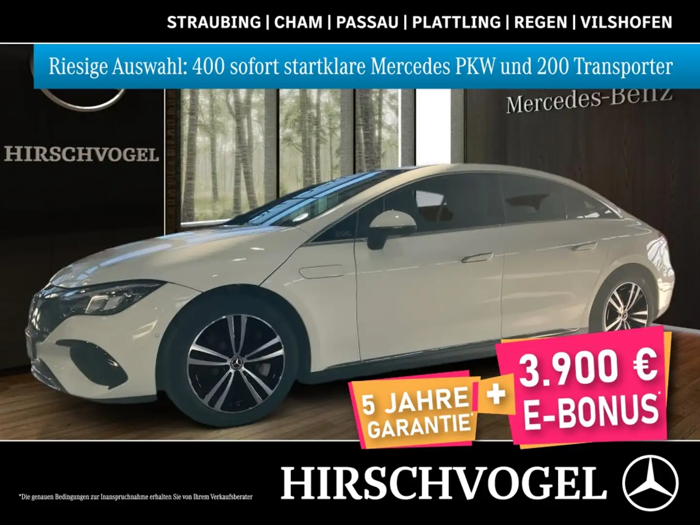 Mercedes-Benz EQE 350 Electric Art+Memory-P.+MBUX+Navi+LED+Kam Weiß - 1