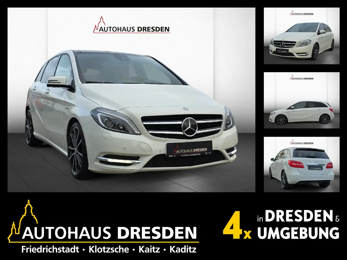 Mercedes-Benz B 180 BlueEfficiency Navi+Pano+SD+SHZ+KlimaA+LM Weiß - 1