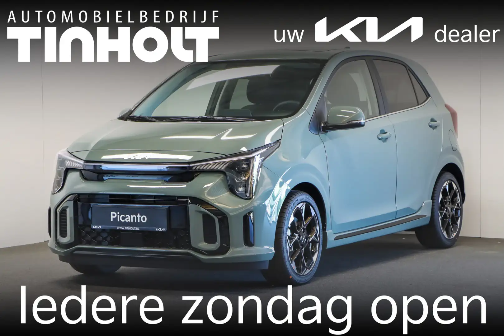 Kia Picanto 1.0 DPI GT-Line Automaat - Direct uit voorraad lev Groen - 1