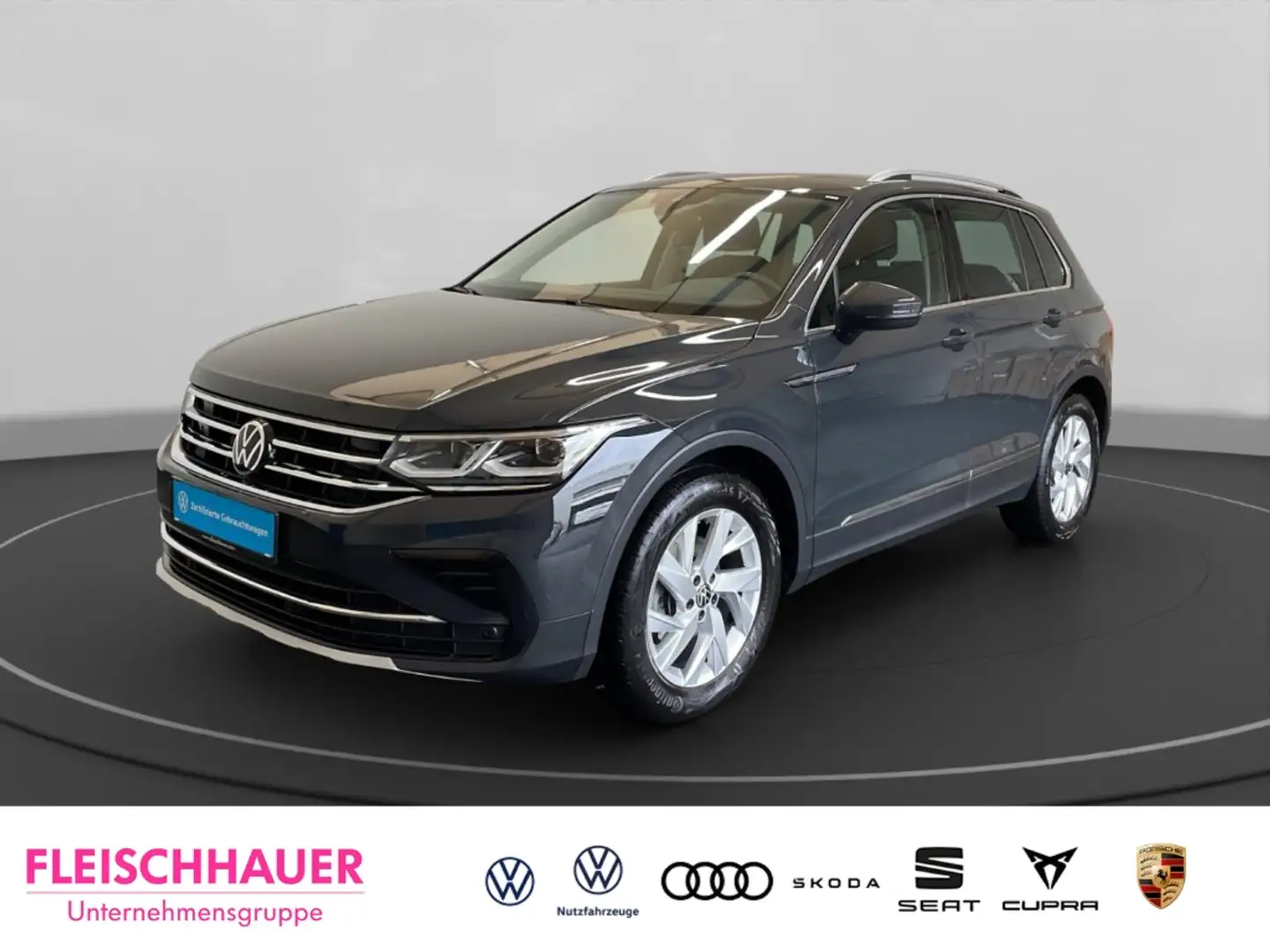 Volkswagen Tiguan 1.5 TSI Elegance Navi AHK Pano LED Rückfahrkam. PD Grau - 1