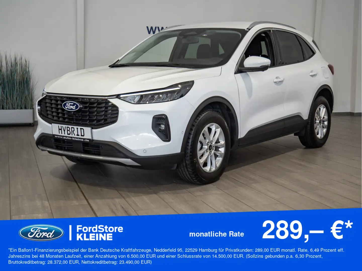 Ford Kuga Titanium 2.5l FHEV +SYNC 4+BLIS+LED Weiß - 1