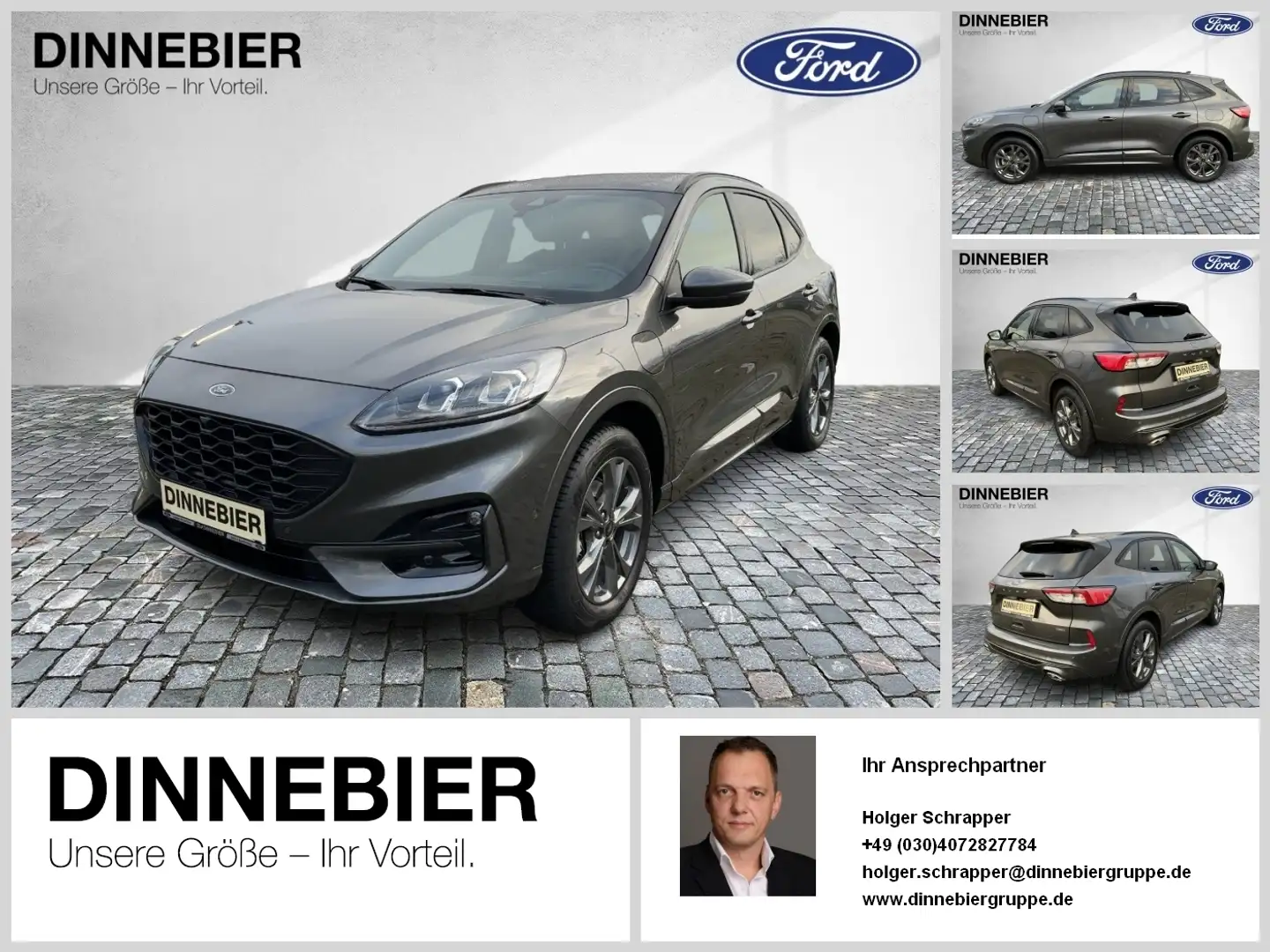 Ford Kuga ST-Line X LED+AHK+Kamera+Winterpaket Grau - 1