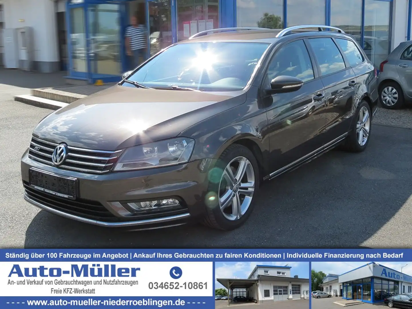 Volkswagen Passat Variant R-Line BlueMotion TÜV bis 01/2027 Brun - 1
