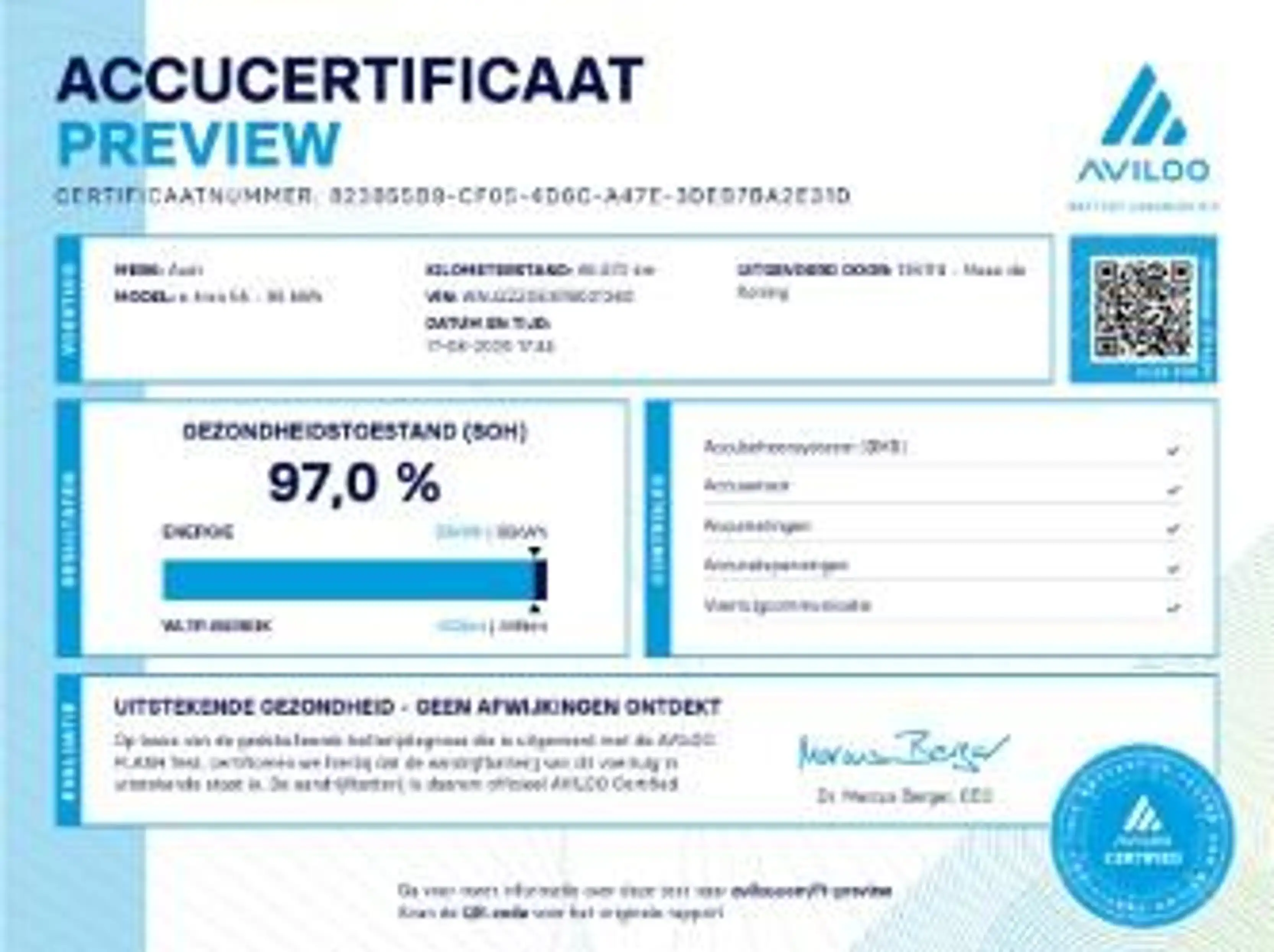 Audi e-tron 55 408pk Quattro S edition 95 kWh · SOH 97% · Pano — photo 3