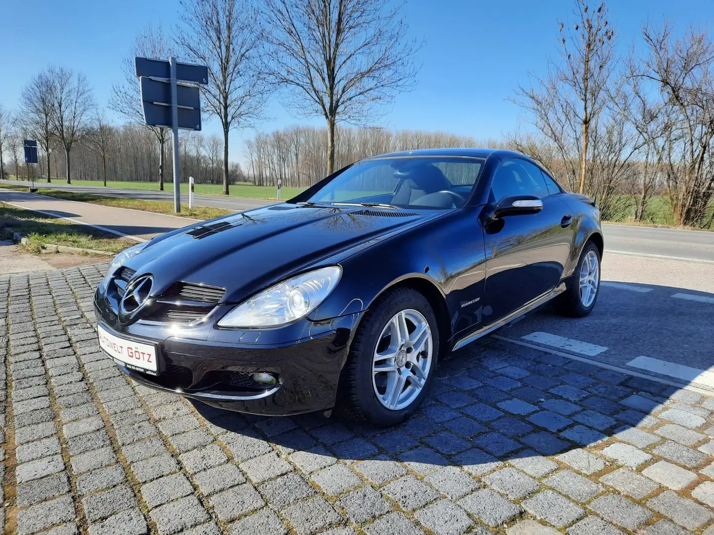 Mercedes-Benz 200 SLK 200 Kompressor*Roadster*Cabrio*2.Hand*6 Gang Noir - 1