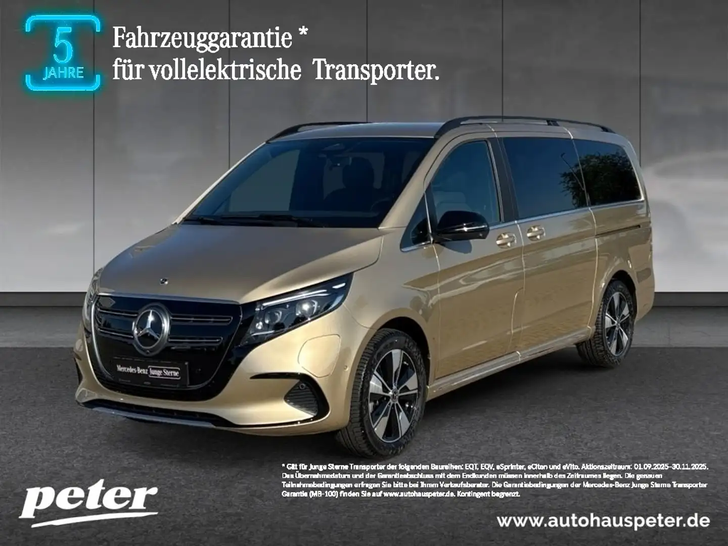 Mercedes-Benz EQV 300 AVANTGARDE AIRMATIC+LED+PANO+NAVI+DISTR Or - 1