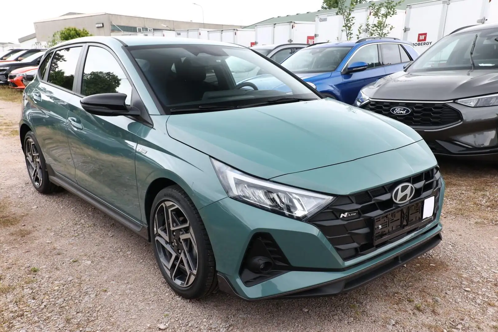Hyundai i20 N Line 1.0 TGDI N-Line Nav LED SHZ PrivG Kam PD... Grün - 2