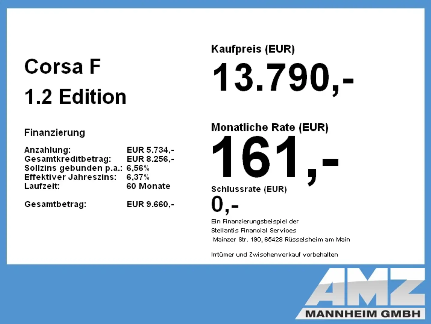 Opel Corsa F 1.2 Edition +SpurH Bianco - 2