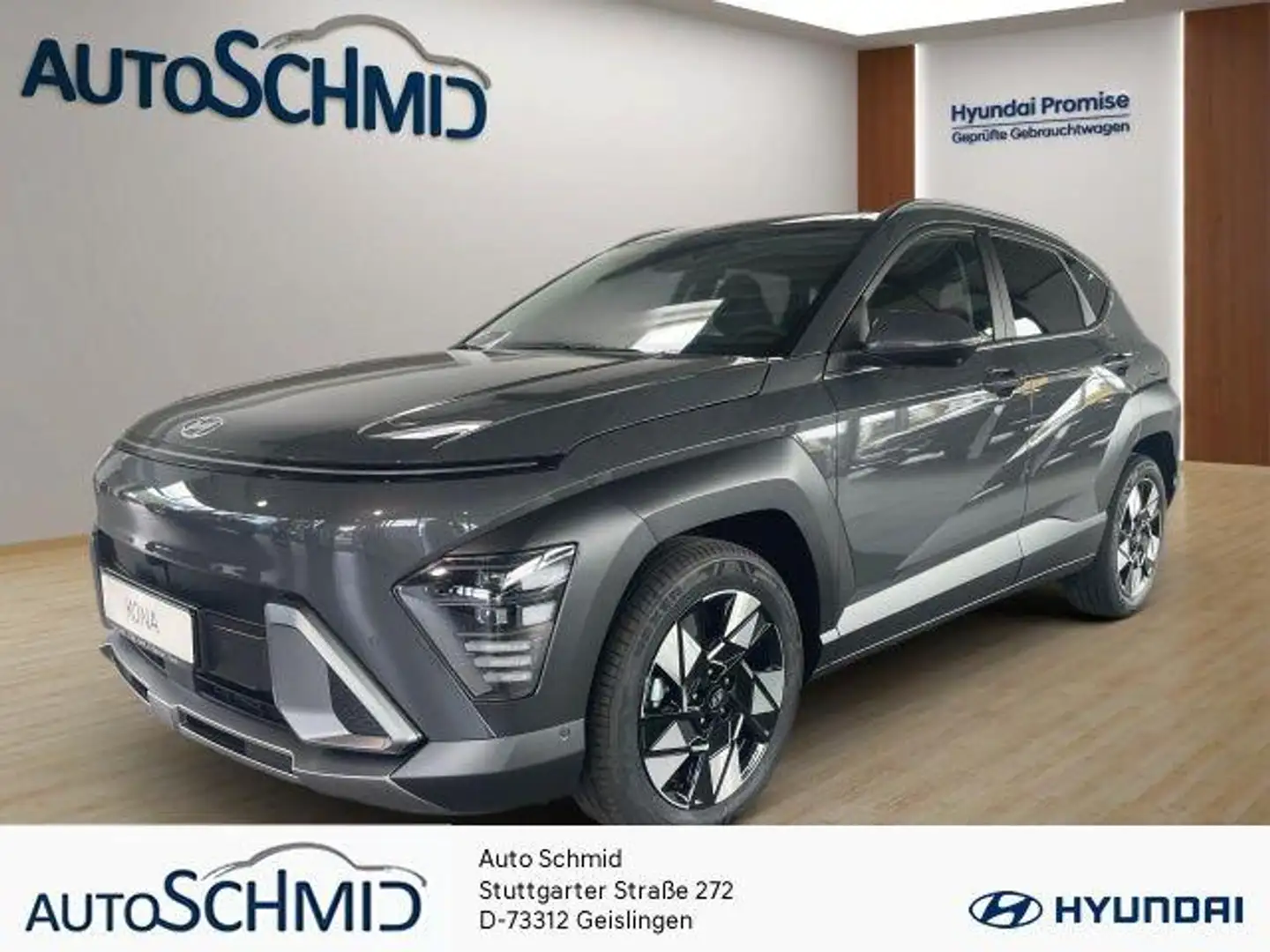 Hyundai KONA 1.6 T-GDI DCT PRIME Schiebedach BOSE Leder Grau - 1