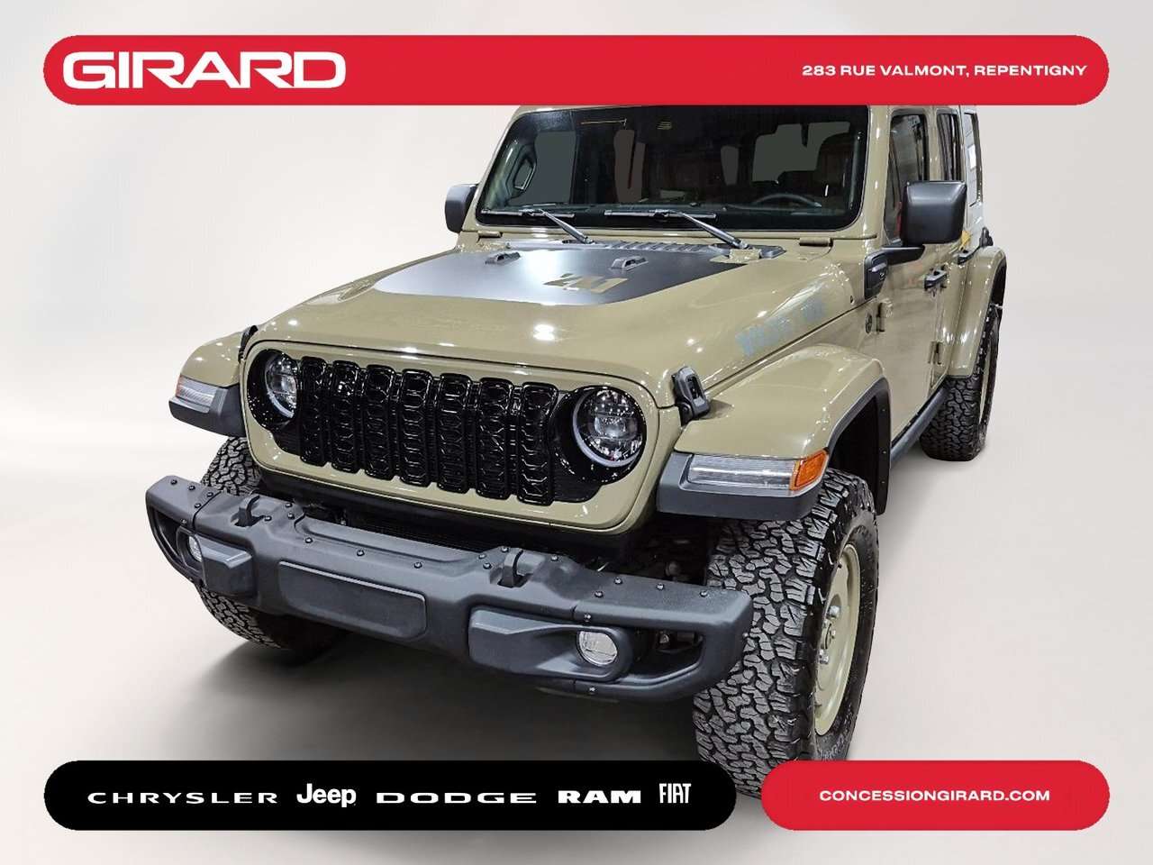 2025 Jeep Wrangler Willys '41 **HYBRIDE**EDITION BUZZ RETRO**WILLYS 4