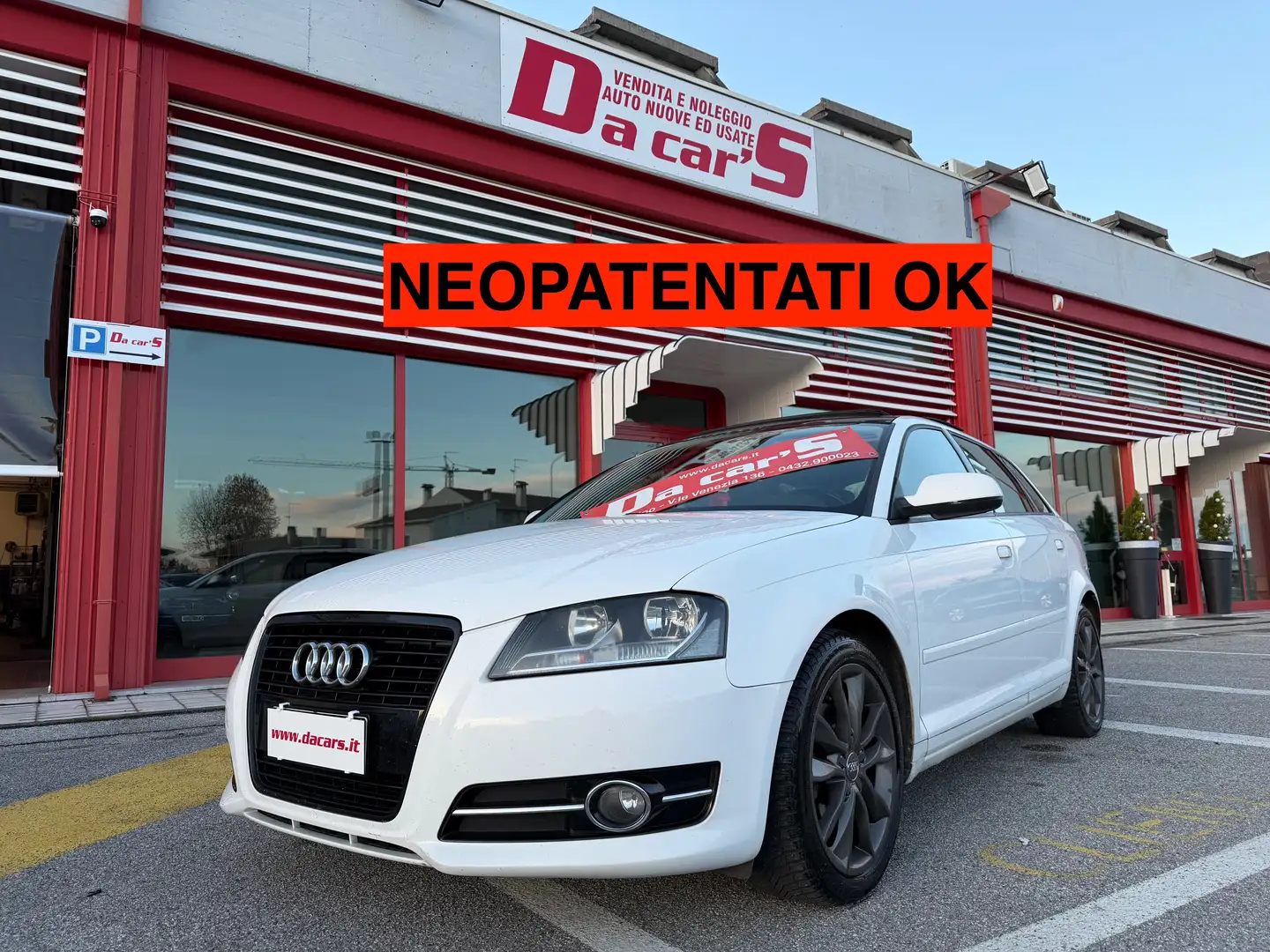 Audi A3 Sportback 1.6 tdi Attraction s-tronic Blanc - 1