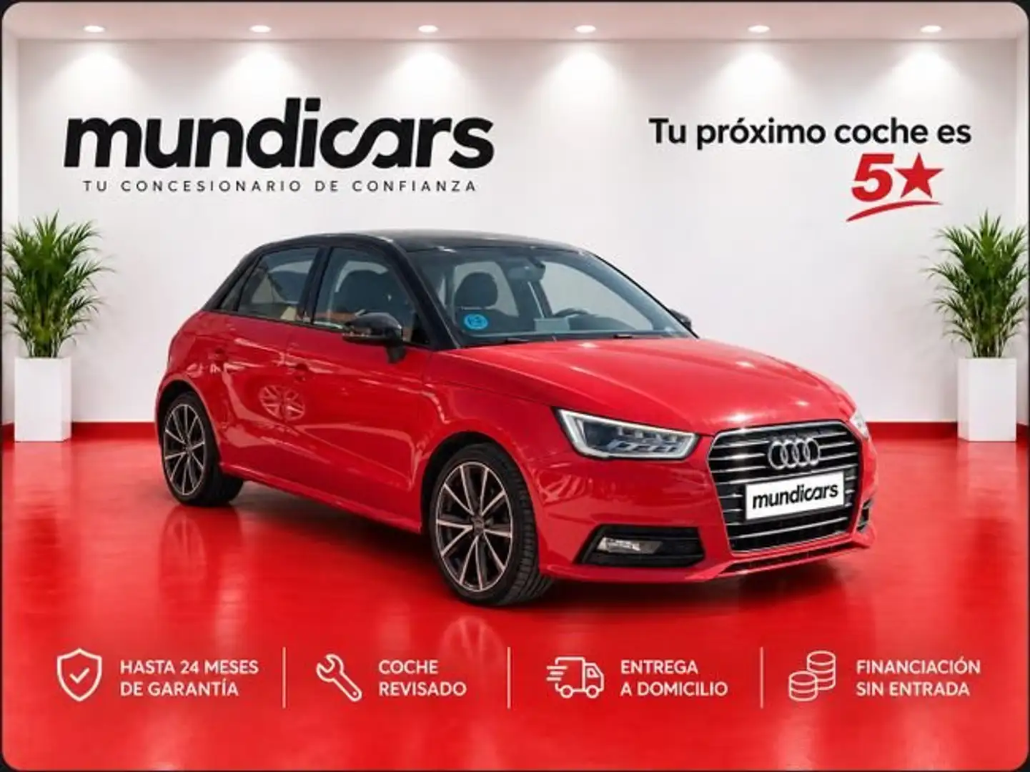 Audi A1 1.4 TDI 90CV ultra Adrenalin Rojo - 1