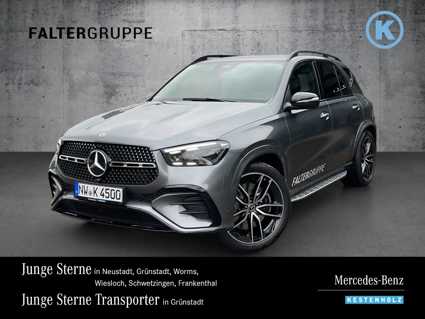 Mercedes-Benz GLE 450 GLE 450 4M AMG+NIGHT+AHK+DISTRO+PANO+BURME+360° Gris - 1