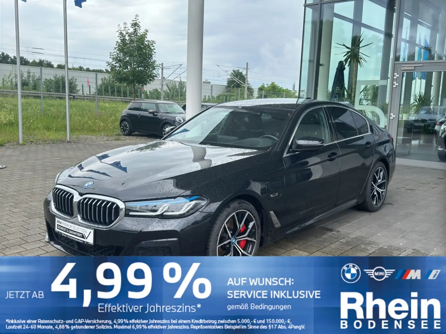 BMW 545 e xDrive Limousine M Sport AHK ACC H&K HeadUp Schwarz - 1