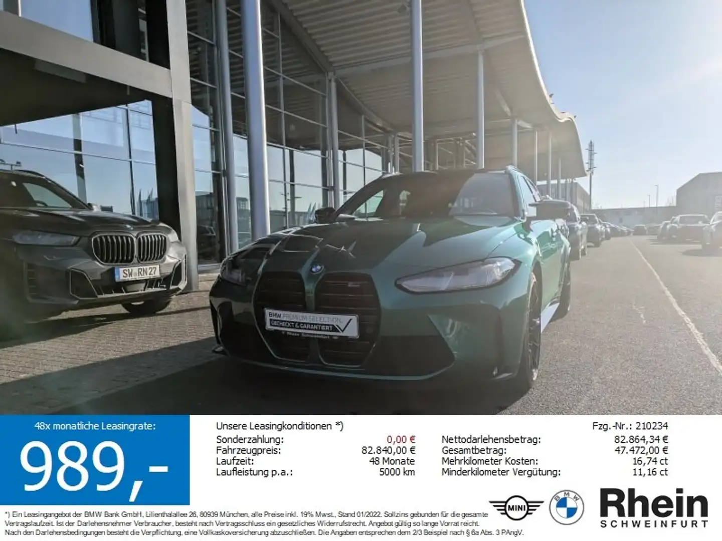 BMW M3 Competition M xDrive Tour. Innovationspaket. Vert - 1