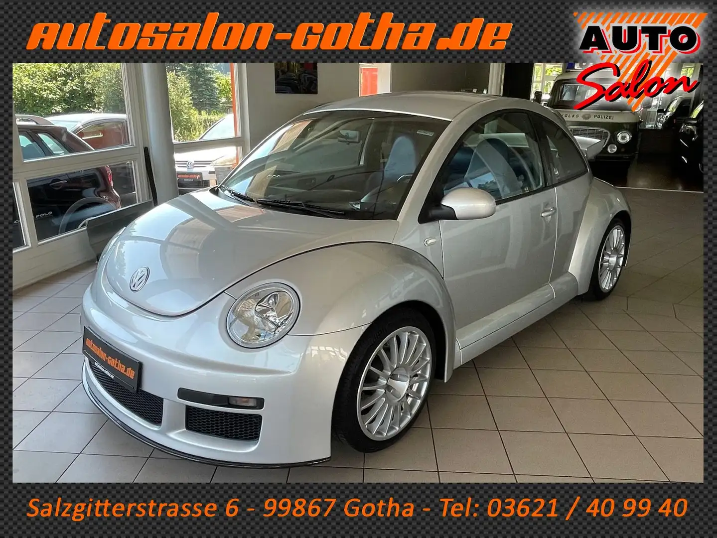 Volkswagen New Beetle RSi VR6 4MOTION 39/250 blaues LEDER Silber - 1