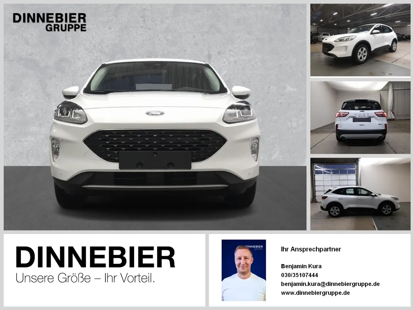 Ford Kuga Cool&Connect Navi+PDC+Klima+Winterpaket Blanc - 1
