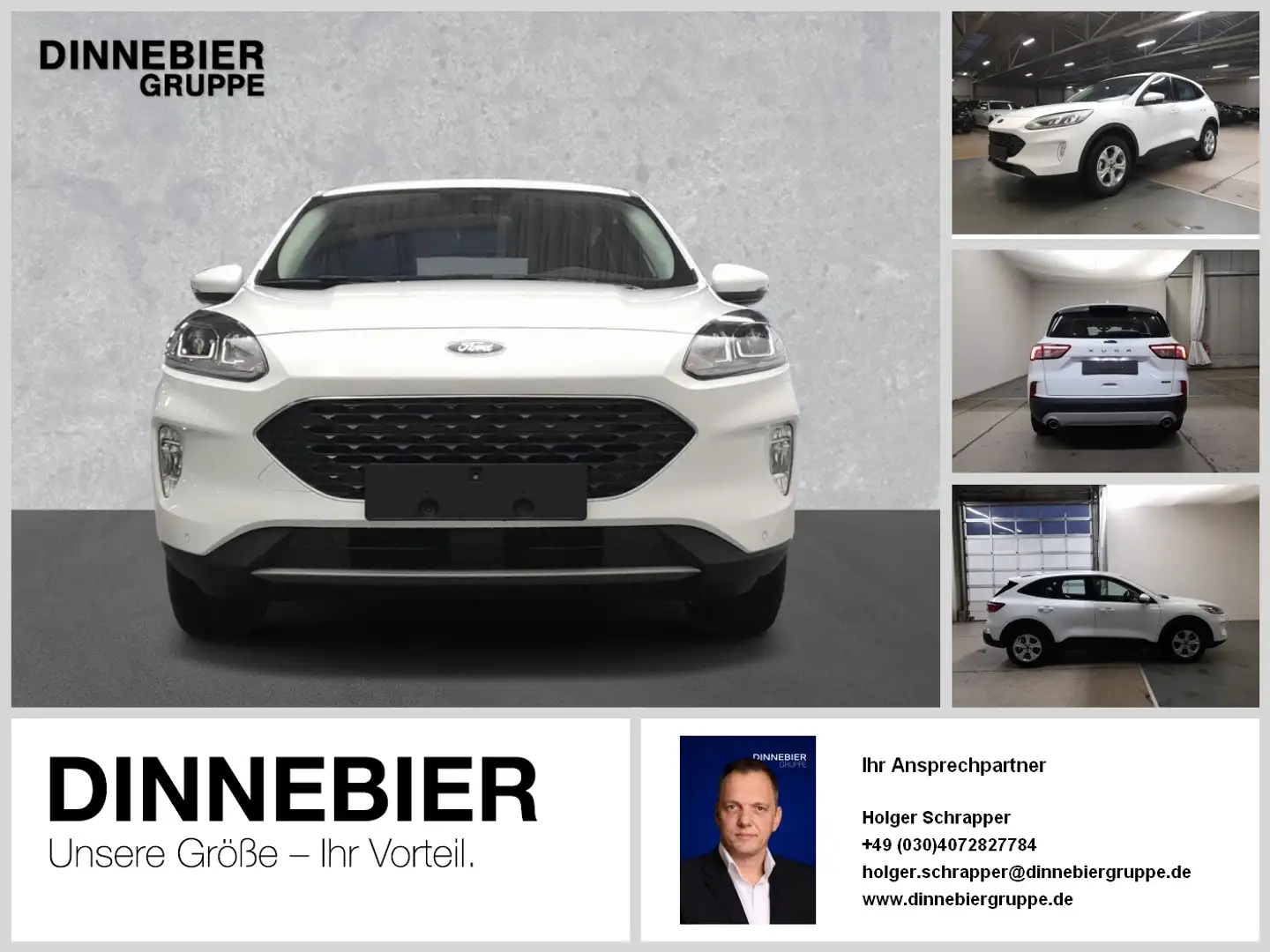 Ford Kuga Cool&Connect Navi+PDC+Klima+Winterpaket Blanco - 1