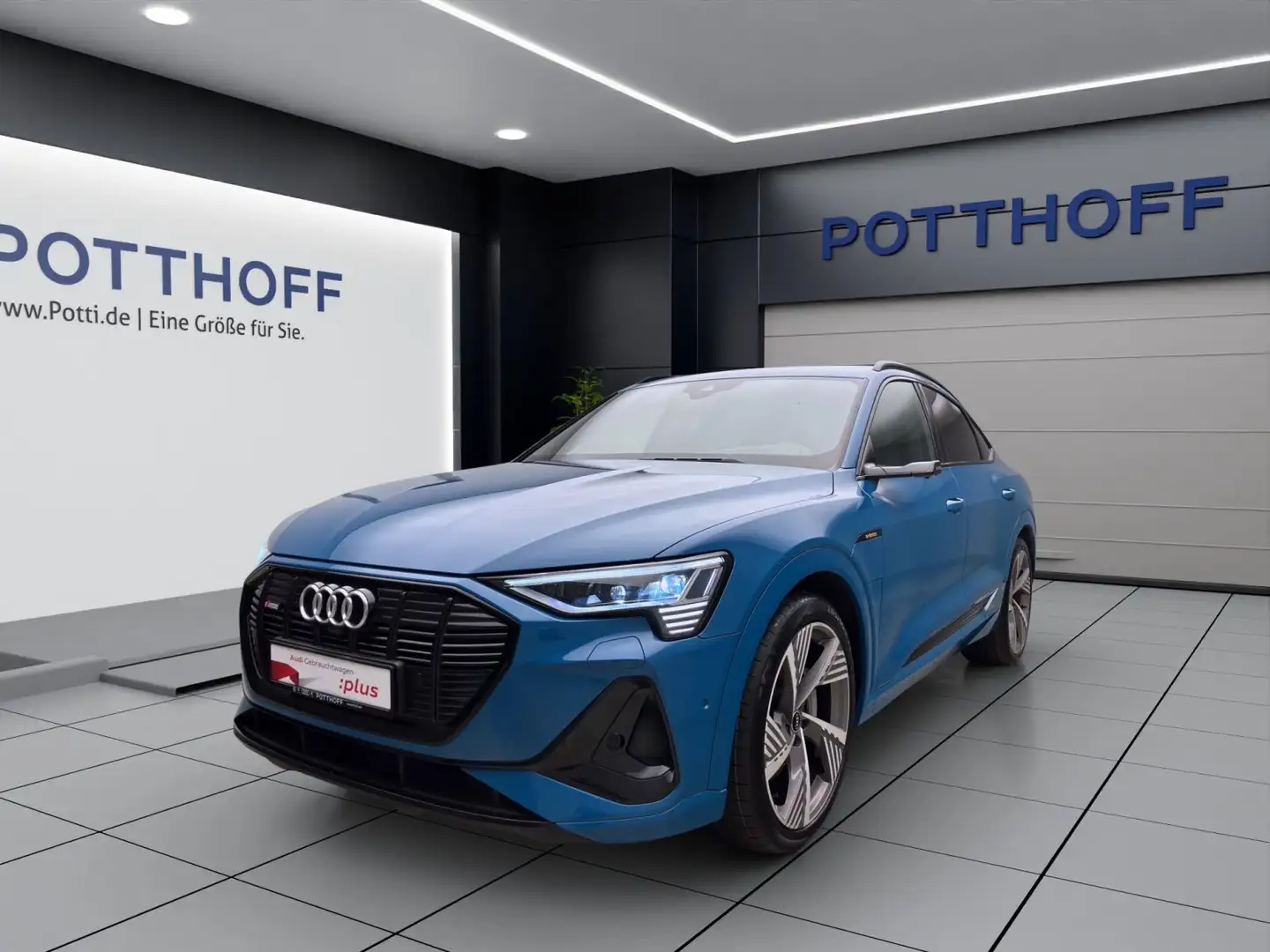 Audi e-tron 55 Q S LINE AHK MATRIX B&O HuD Blau - 1