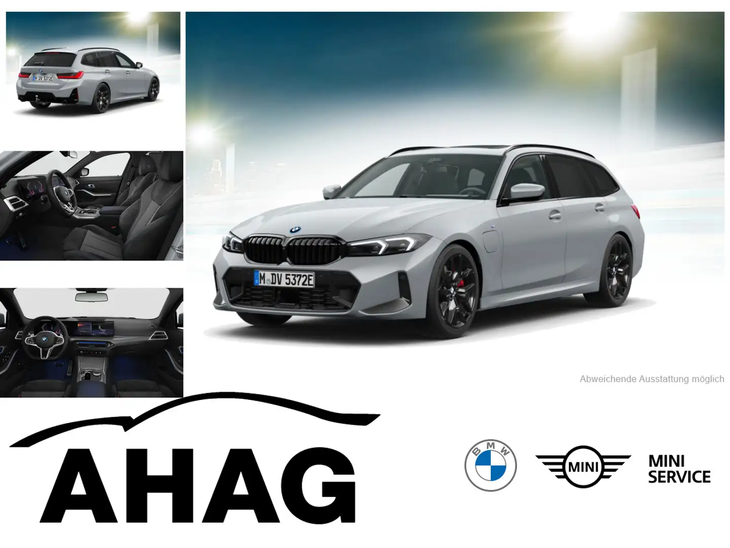 BMW 330 e Touring Automatic M Sportpaket Sport Aut. Gris - 1