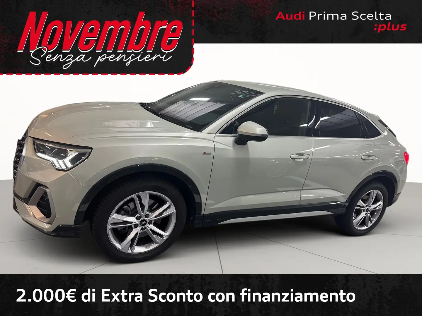 Audi Q3 sportback 40 2.0 tdi s line edition quattro 193cv Argent - 2