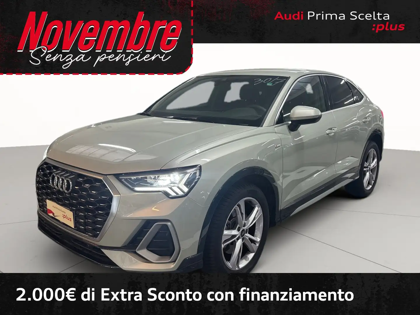 Audi Q3 sportback 40 2.0 tdi s line edition quattro 193cv Argent - 1