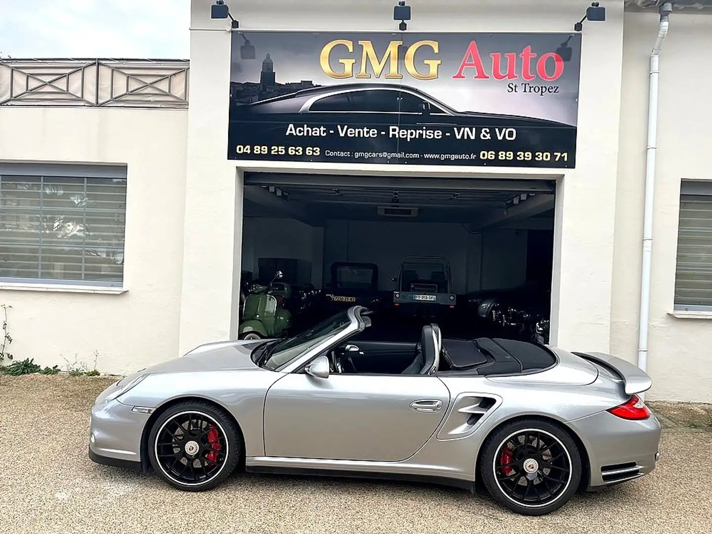 Porsche 911 911 Cabriolet 3.8i Turbo PDK A Gris - 1