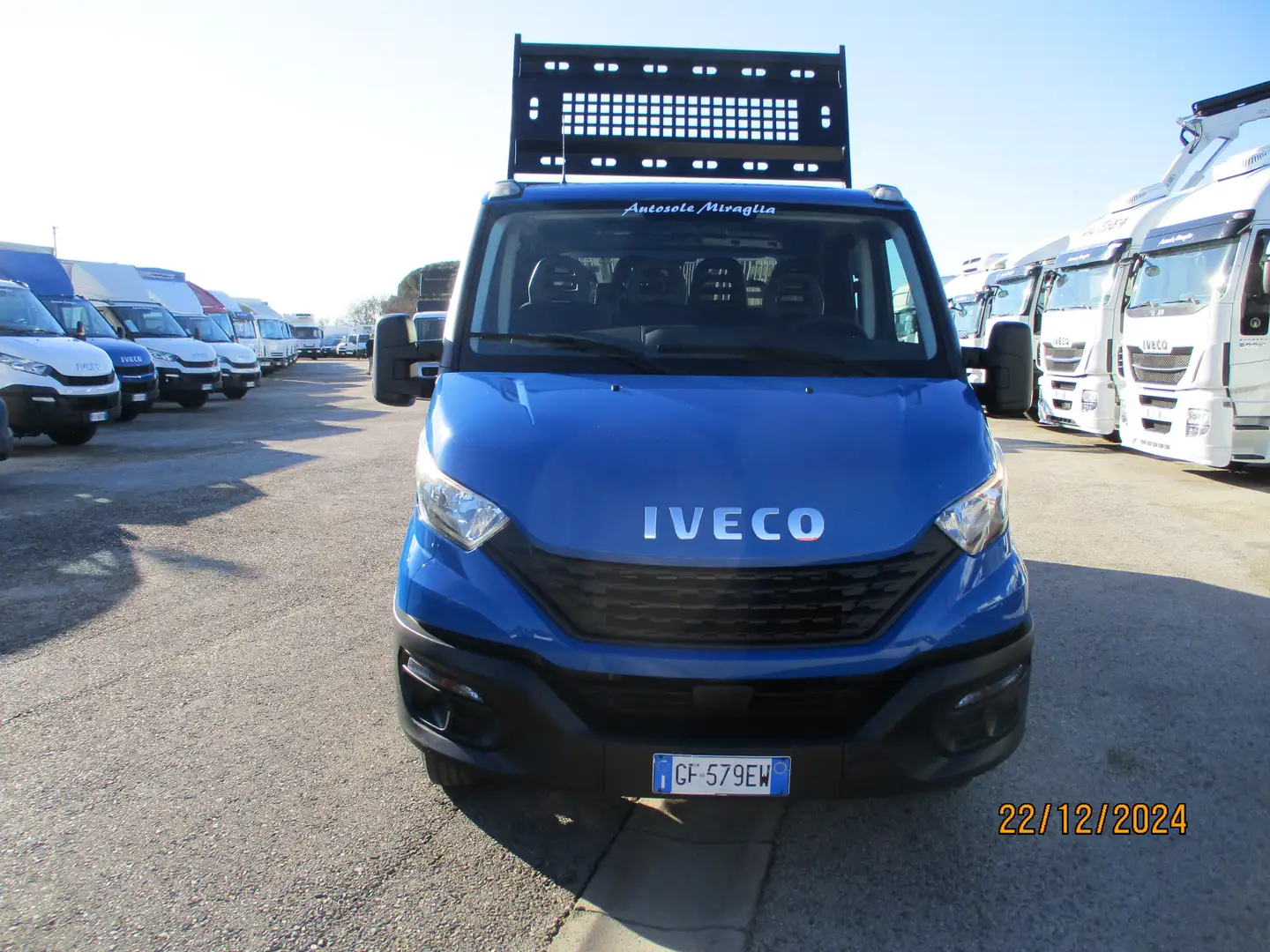 Iveco Daily 35C14 2.3 140CV E6D 7 POSTI RIBALTABILE 68000 KM Modrá - 2