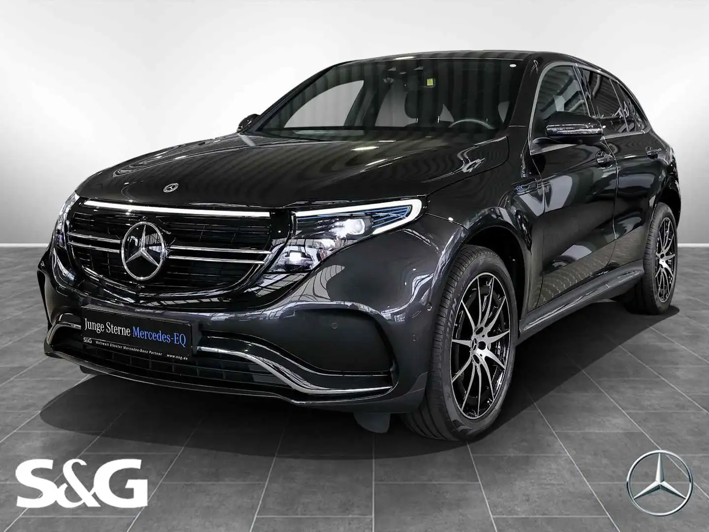 Mercedes-Benz EQC 400 4M AMG HEADUP+360°+DISTRONIC+MEMORY+20" Gris - 1
