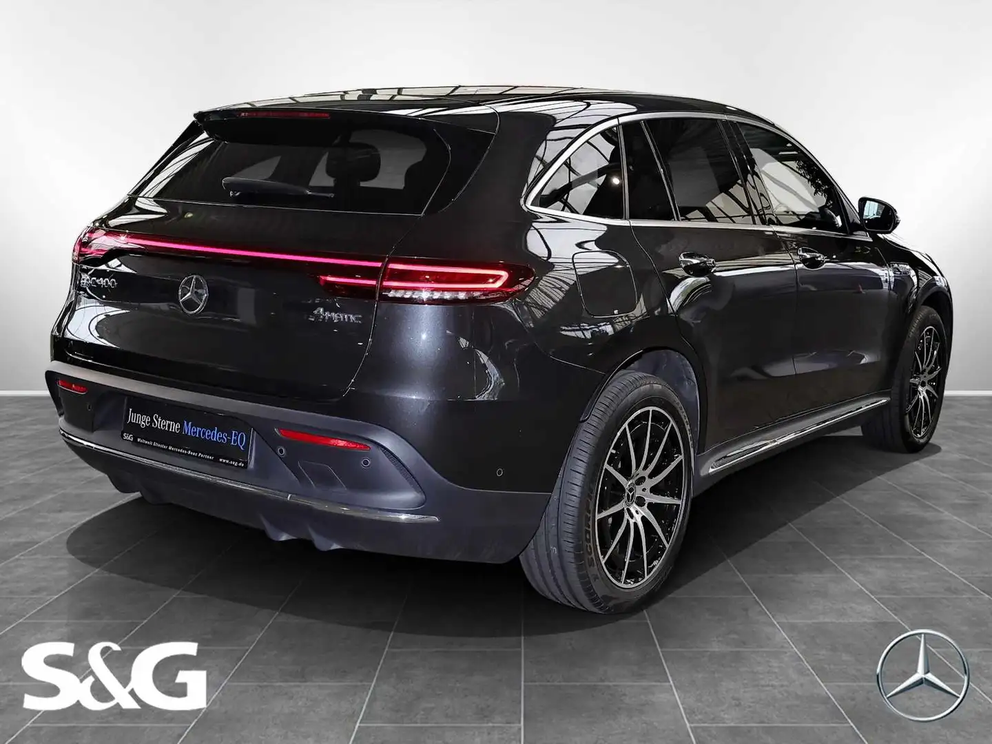 Mercedes-Benz EQC 400 4M AMG HEADUP+360°+DISTRONIC+MEMORY+20" Gris - 2