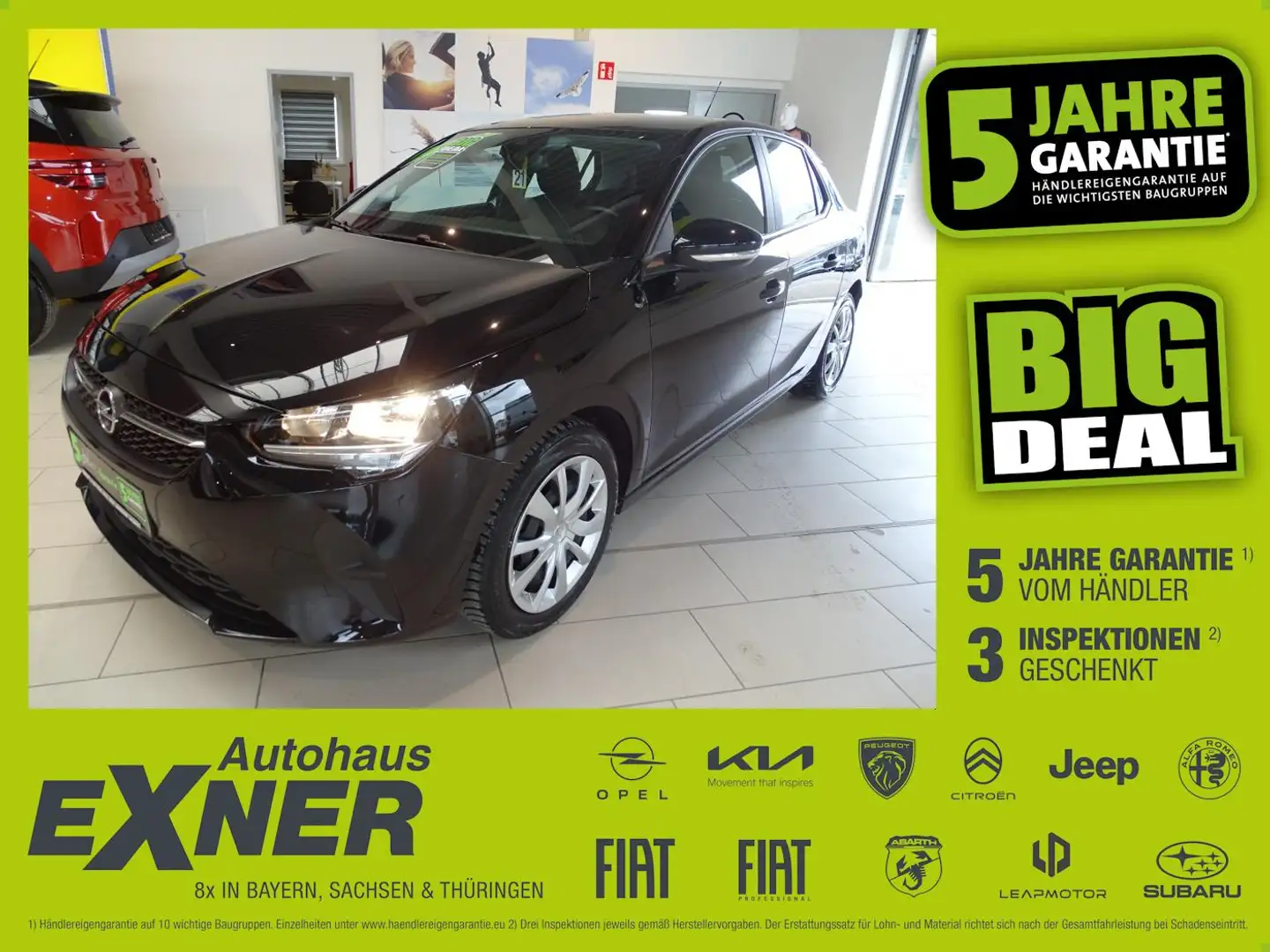 Opel Corsa 1.2 EDITION Navi+SHZ+Winterp.+Kam.+PDC Schwarz - 1