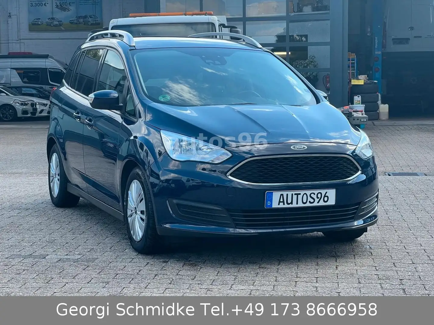 Ford Grand C-Max KLIMA 1,Hand SHZ Blau - 1