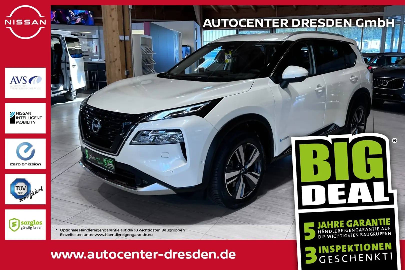 Nissan X-Trail 1.5 VC-T e-Power Tekna 360 ACC HUD KAM Fehér - 1