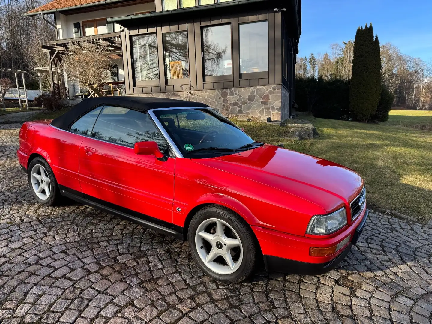 Audi 80 B4 2,3 Cabrio orig 68000 Km  2.Hd! Rot - 1