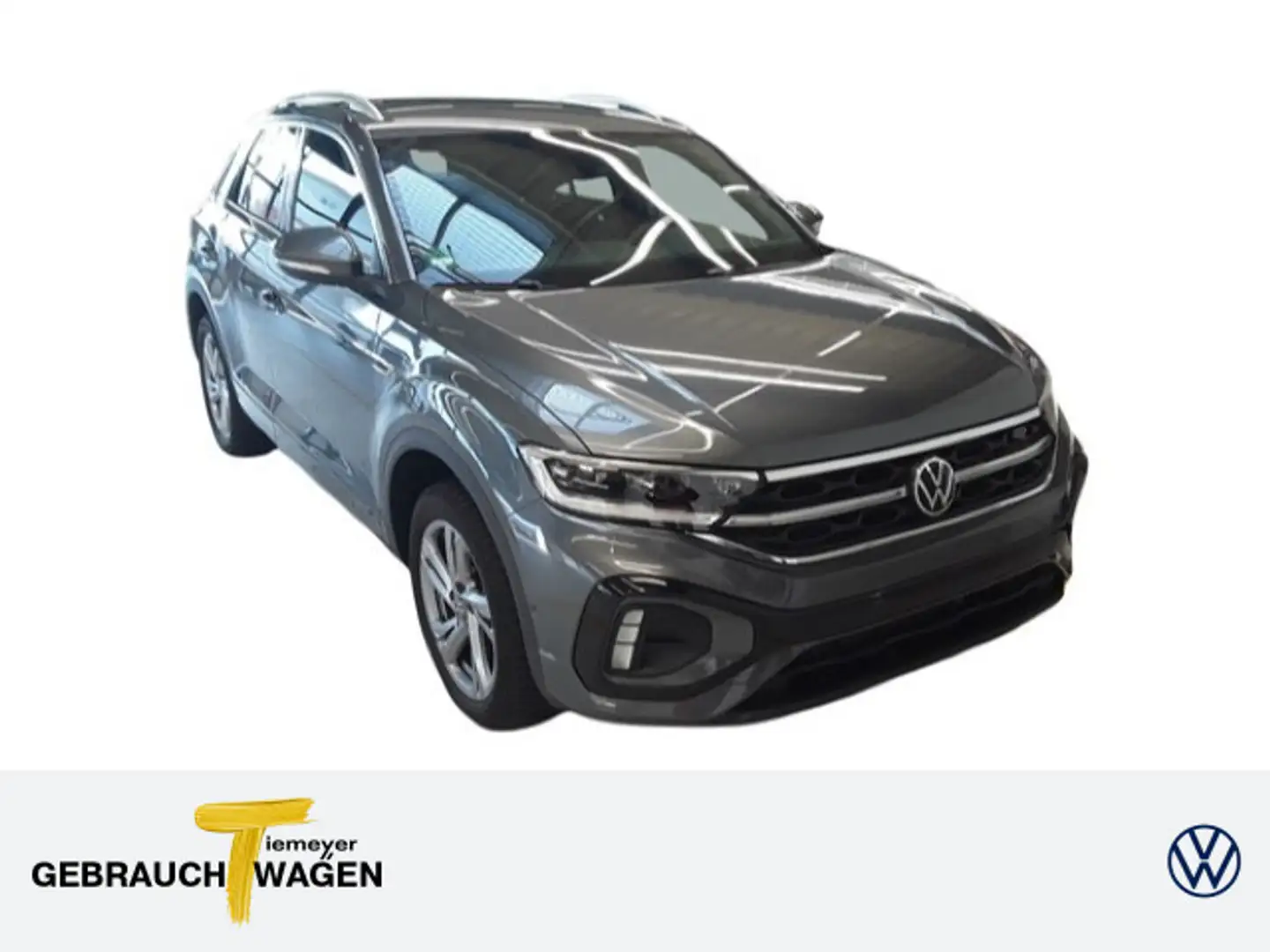 Volkswagen T-Roc 1.0 TSI R-LINE IQ.LIGHT NAVI STDHZ LM17 Grau - 1