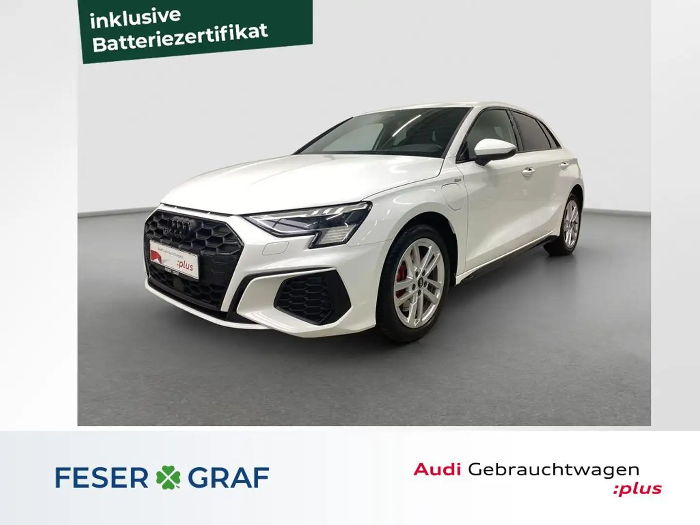 Audi A3 S line 45 TFSI e Matrix RFK Navi Leder Weiß - 1