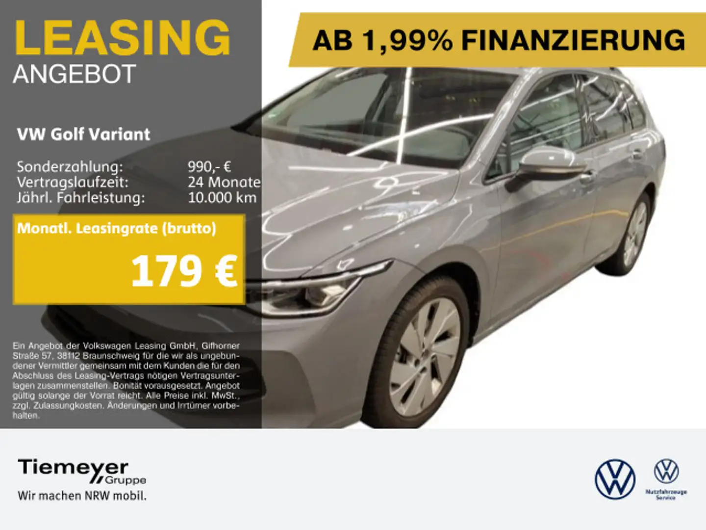 Volkswagen Golf Variant 1.5 TSI LIFE AHK LED+ SITZH LM17 Gris - 1
