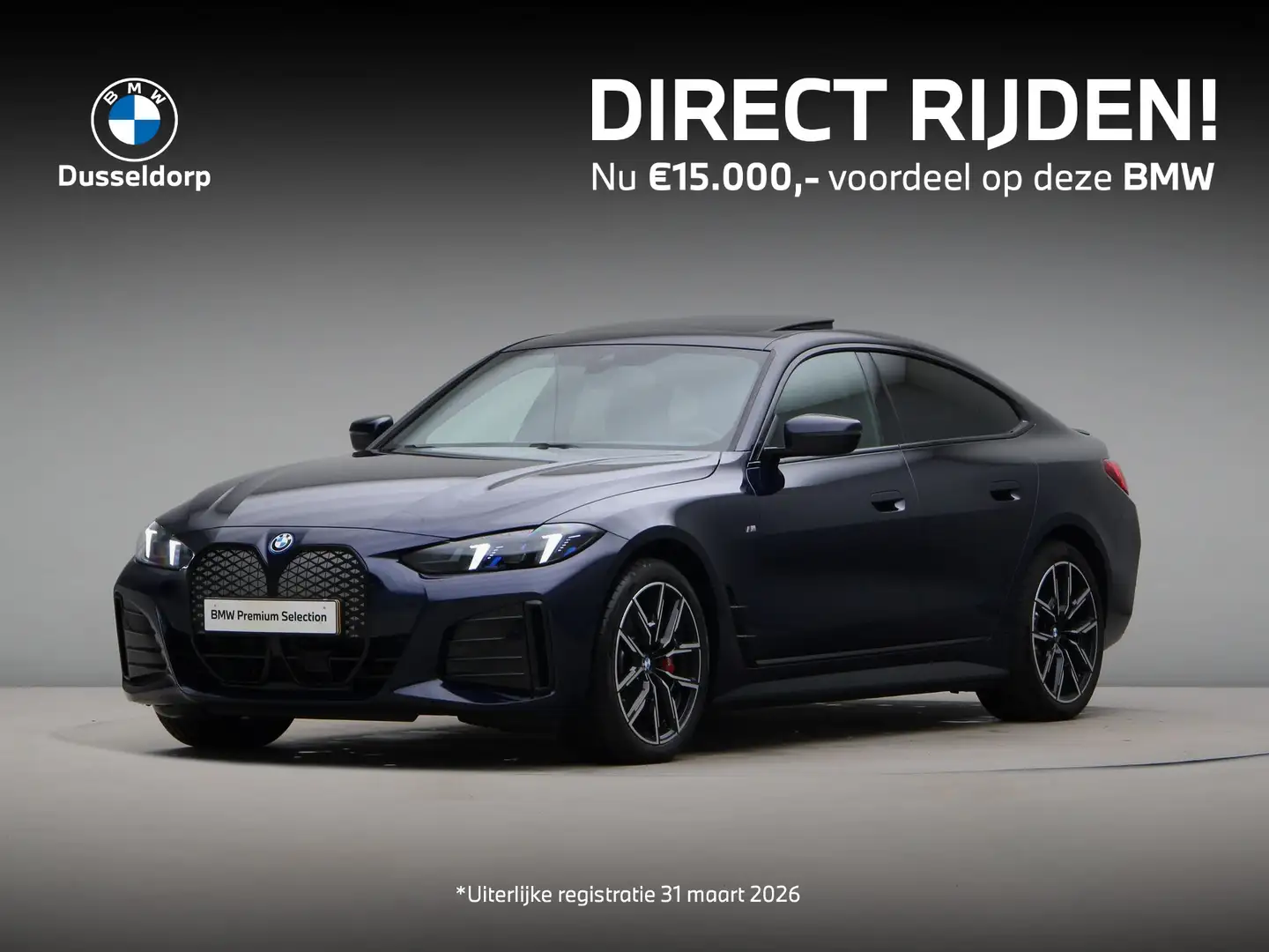 BMW i4 eDrive40 M Sport Pro 84 kWh Blau - 1