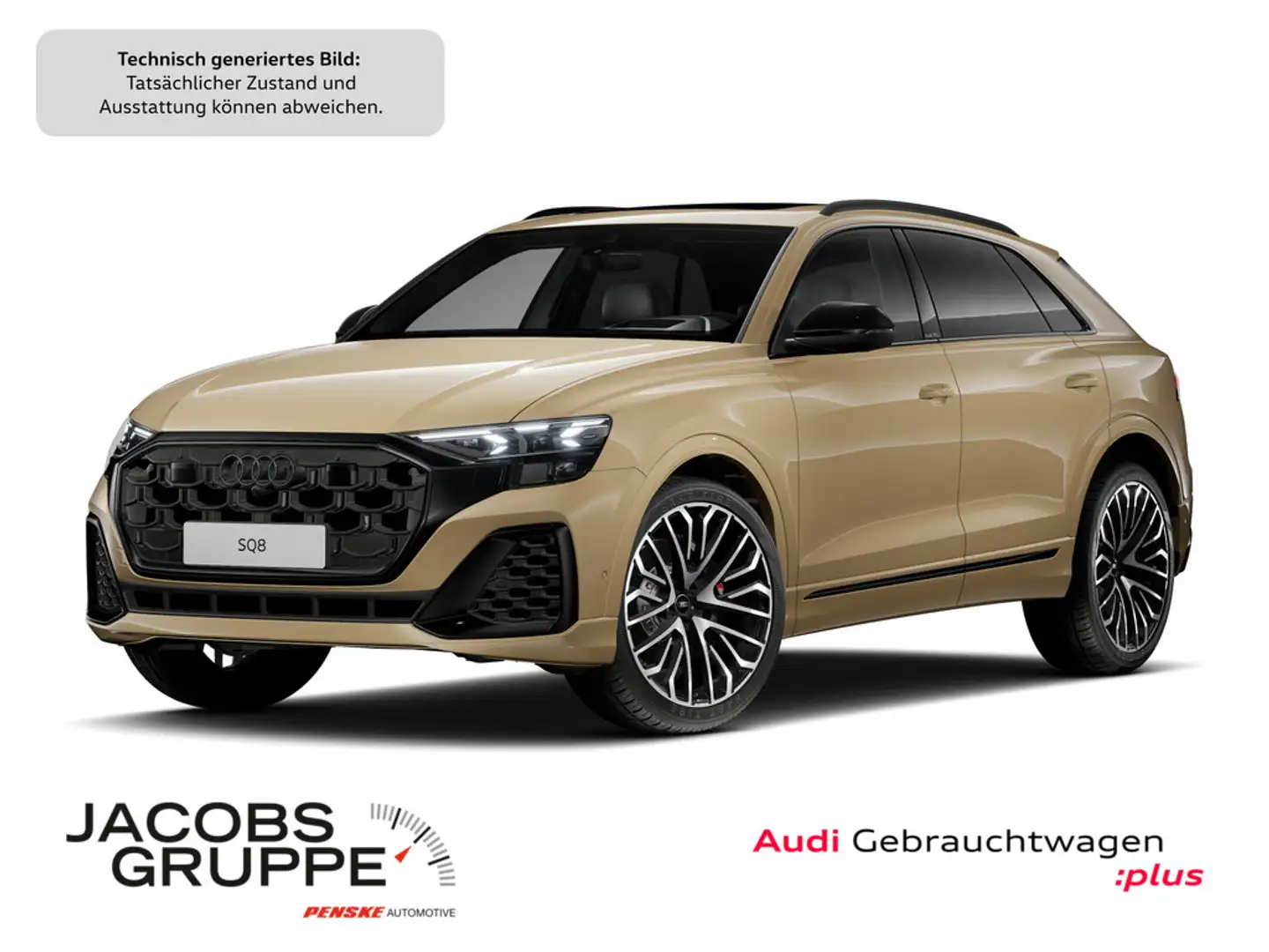 Audi SQ8 TFSI Black+/Laser/Night/Pano/STHZ/HuD/AHK/360°/23Zoll Gold - 1