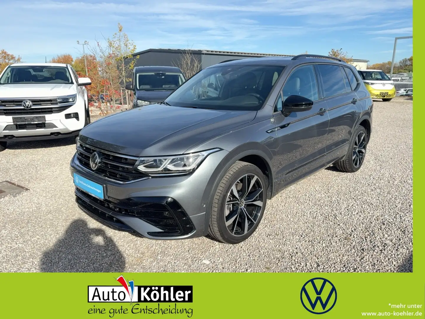 Volkswagen Tiguan Allspace R-Line TDi Standheizung m Funkfer Grau - 1