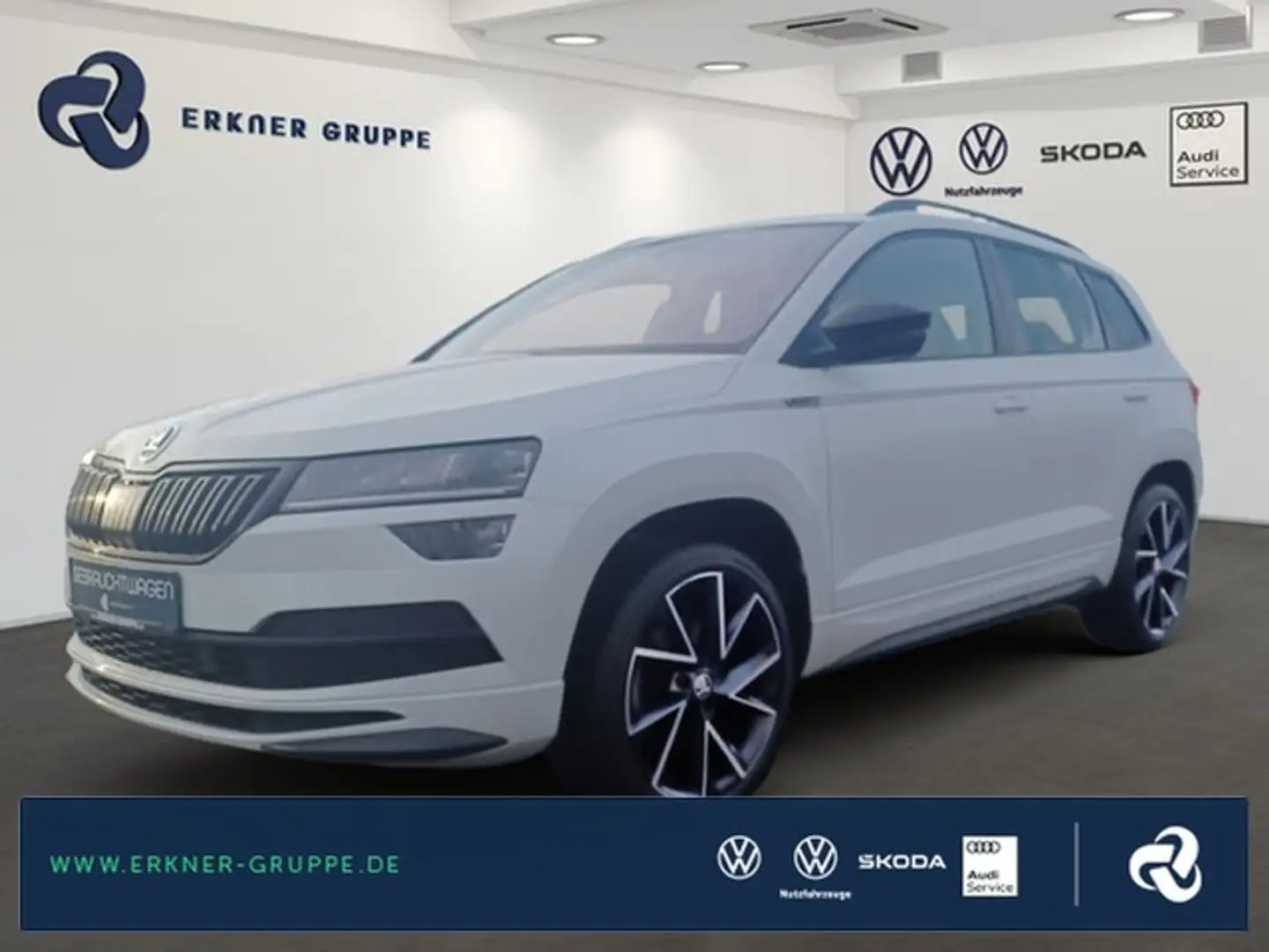Skoda Karoq 1.5TSI Sportline TEMPOMAT+VIRTUAL+BEHZB-FRTSCHB+++ Wit - 1