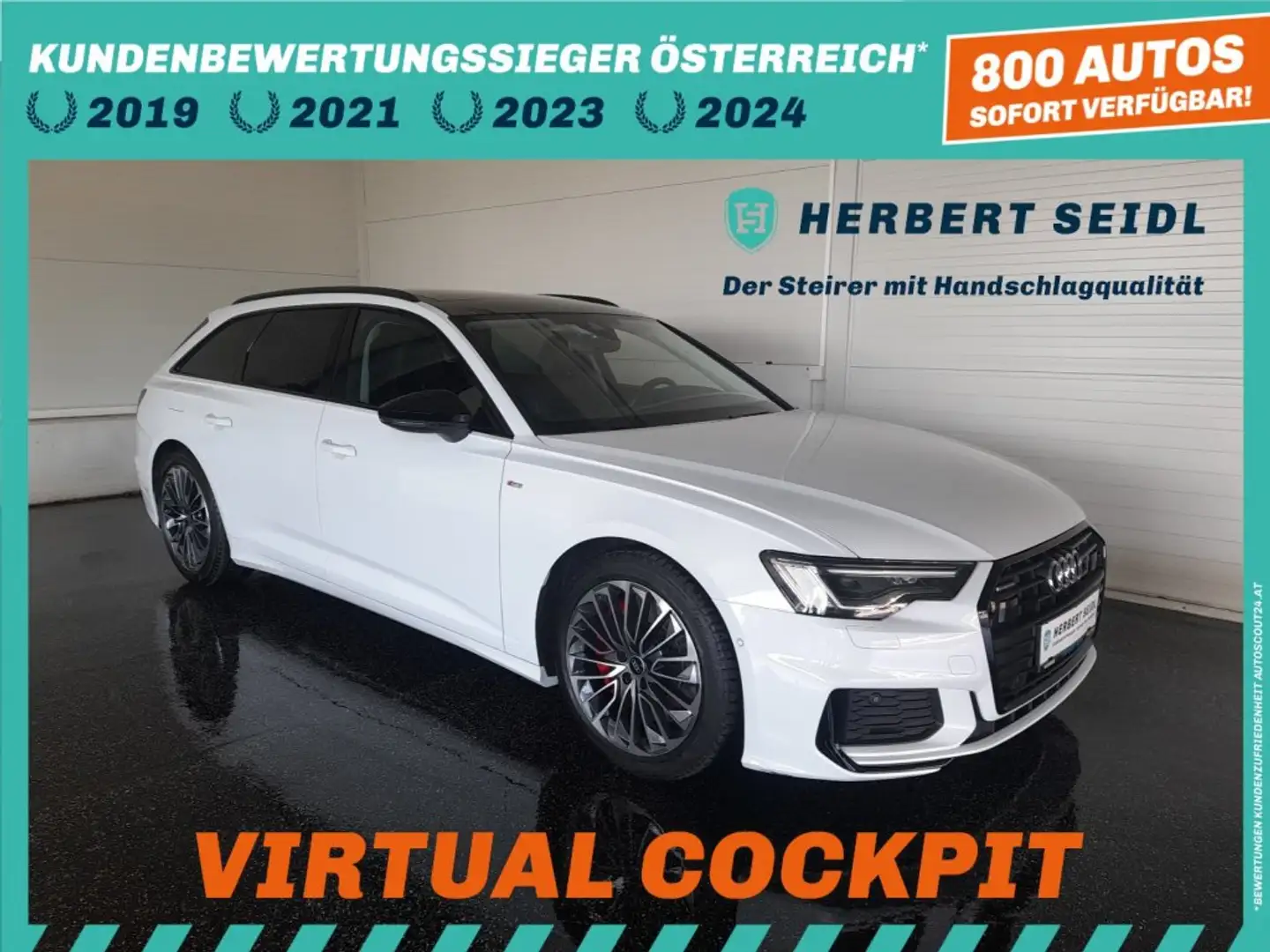 Audi A6 Avant S-LINE quattro 55 TFSI e PHEV S-tr. *19 ZOLL / VOLL LED / ACC / NAVI / ASS. TOUR & STADT / OPTIKPAKET SCHWARZ / 4-Z Weiß - 1
