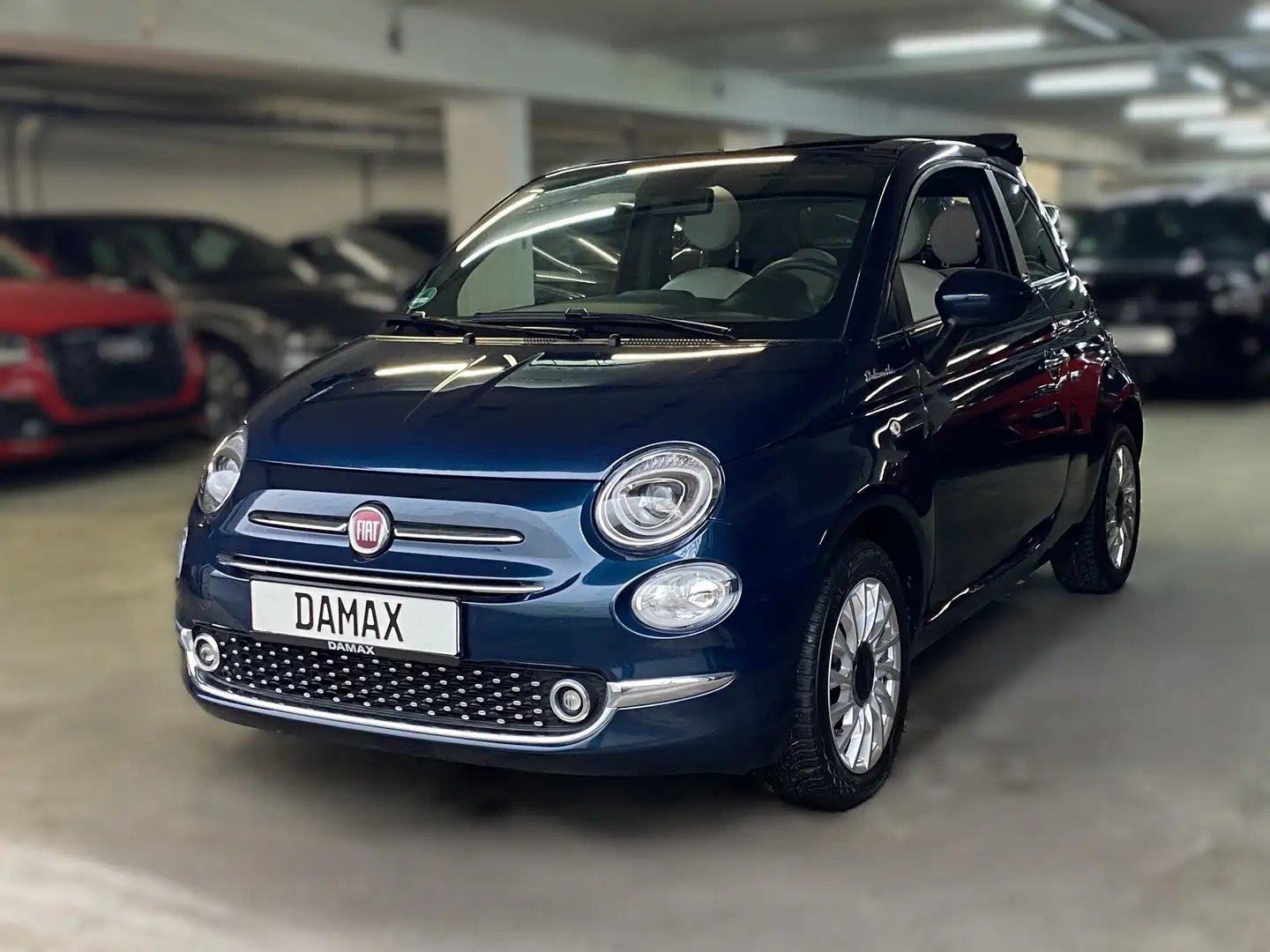 Fiat 500C 1.0 Dolcevita*NAVI*PDC*LEDER Blau - 1