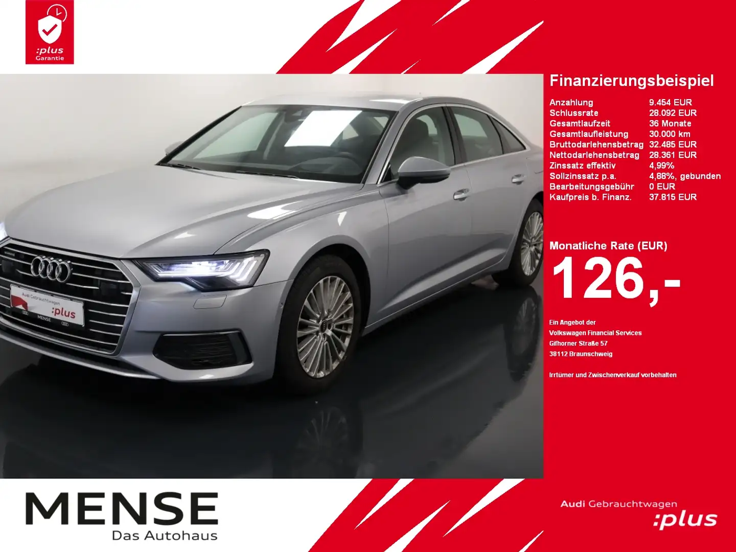Audi A6 50 TFSI e quattro S tronic design Silber - 1
