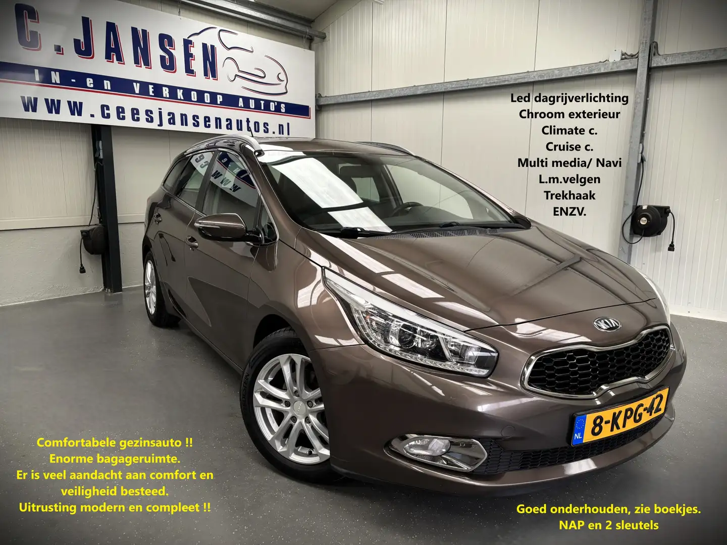 Kia Ceed SW / cee'd SW Sportswagon 1.6 GDI Comfort Pack | Alarmsysteem | Brun - 1