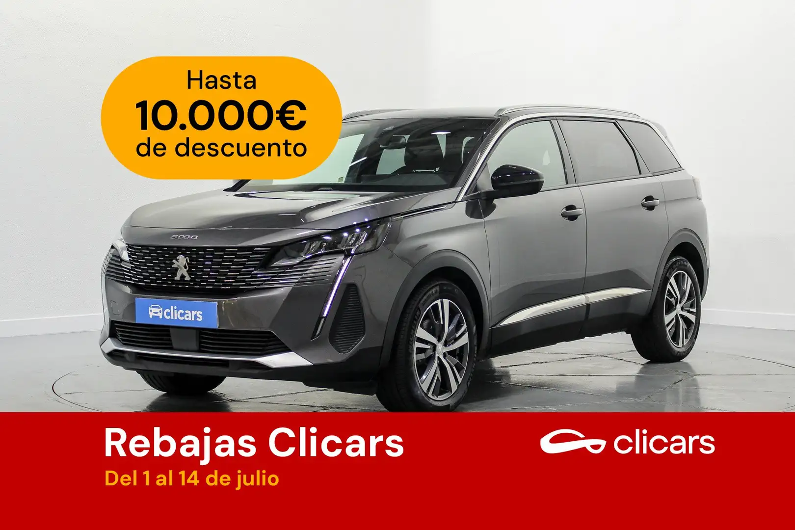 Peugeot 5008 Hybrid Allure Pack 136 eDCS6 Gris - 1