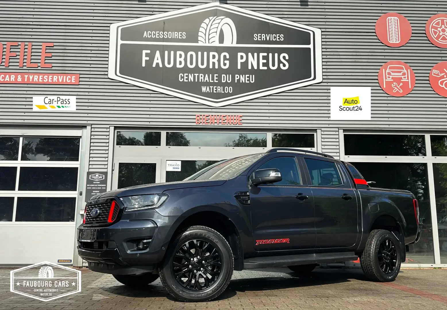 Ford Ranger *1-PROPRIET/1-OWNER*GARANTI-FORD-2028*TVA-21%-VAT* Gris - 1