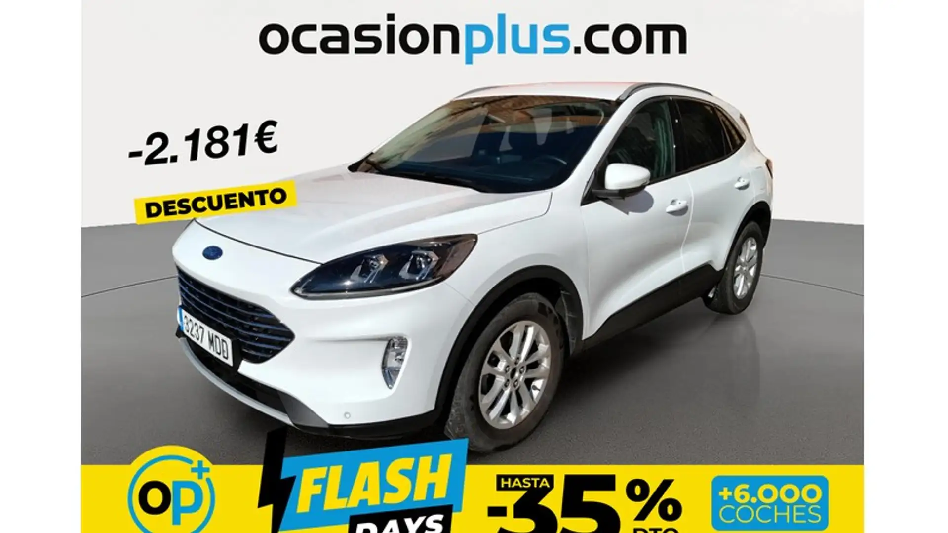 Ford Kuga 1.5 EcoBoost Titanium FWD 120 Blanc - 1