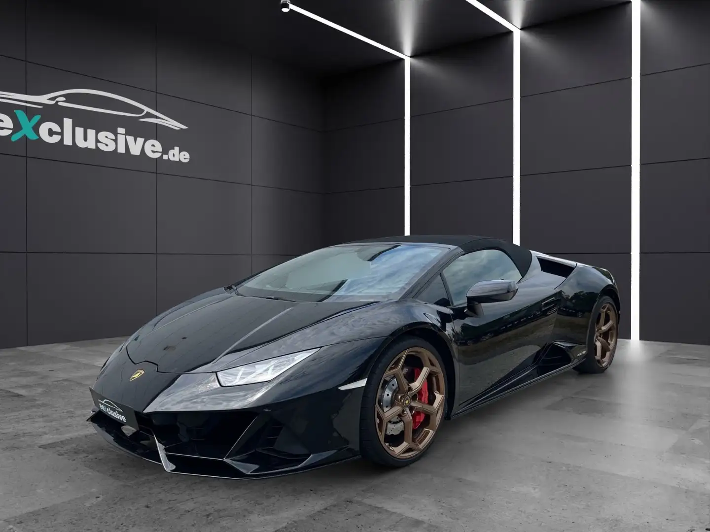 Lamborghini Huracán EVO Spyder Nero Helene Liftsystem Kamera Schwarz - 1