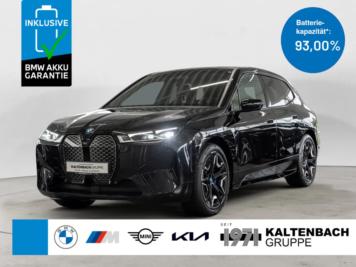 BMW iX xDrive 40 Sport PANO AHK HUD LASER LED H/K Schwarz - 1